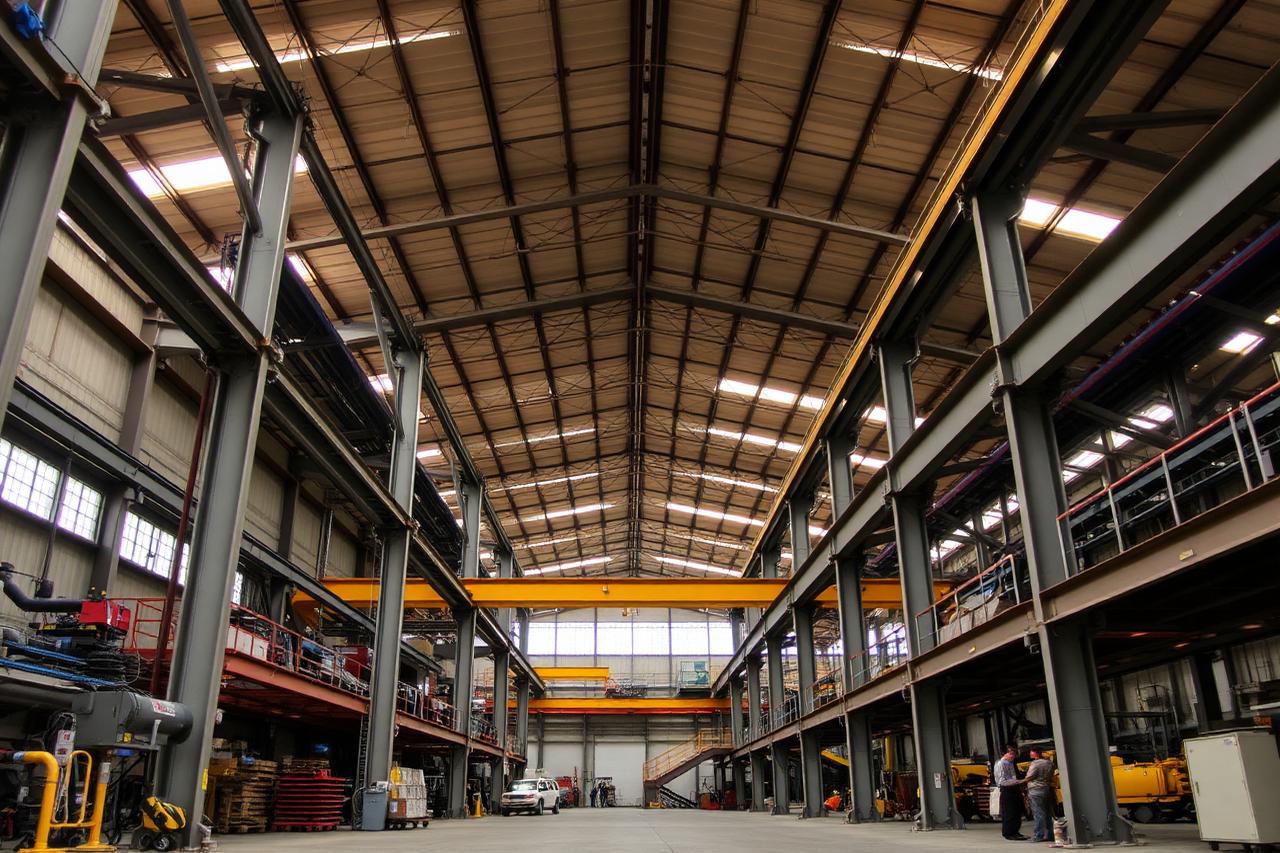 Industrial steel structure
